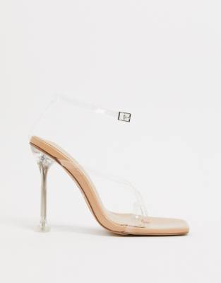 simmi shoes - Simmi – London Marvis – Transparente Absatzsandalen-Neutral