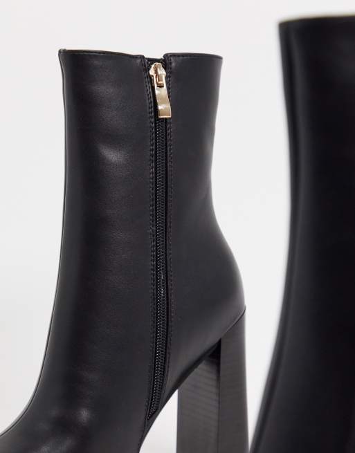 Simmi london melisa knee boots in with discount metal plating in black croc