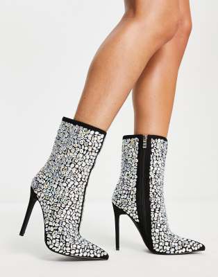 Bedazzled store ankle boots