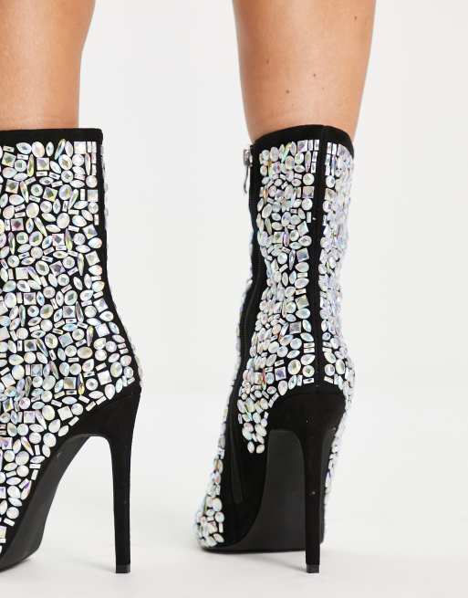 Rhinestone on sale embellished boots