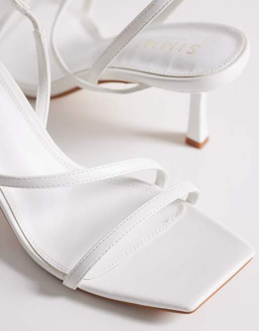Simmi London - Natasha - Sandales à talon et brides - Blanc, 4 de 4