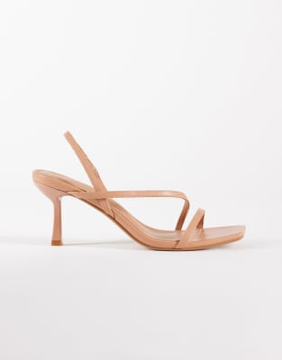 Simmi Shoes Simmi London Natasha Strappy Heeled Sandals In Pink