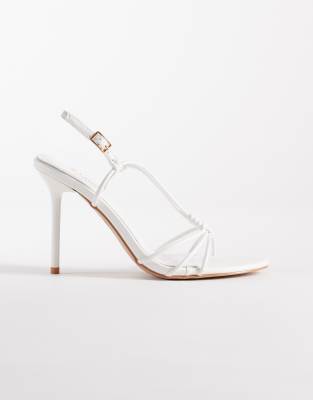 Simmi London - Nina - Sandales à talon avec brides - Blanc 39