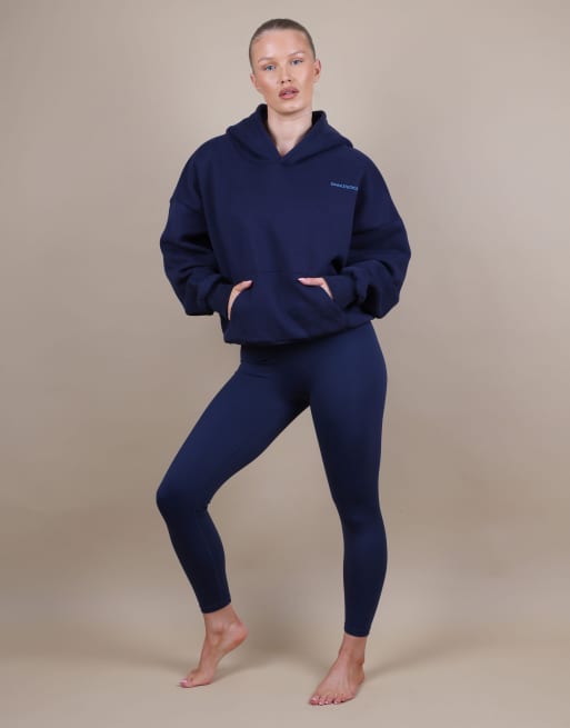 Simmi London Oversized drop shoulder hoodie in navy, 2 of 4
