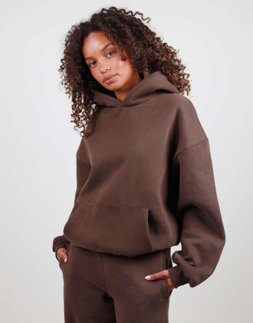Simmi London Oversized hoodie in brown, 2 of 4