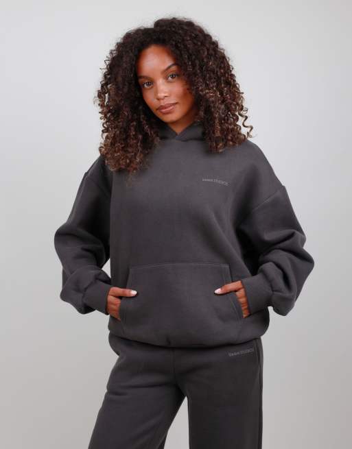 Simmi London Oversized hoodie in grey, 2 of 4