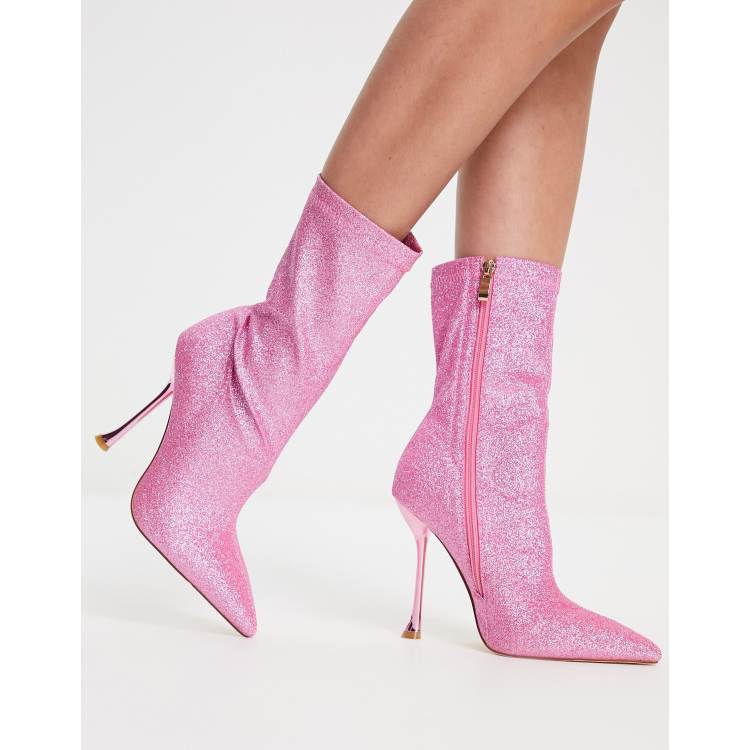 Glitter hot sale sock heels