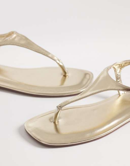 Simmi London - Perry - Sandales style tongs - Doré, 3 de 4
