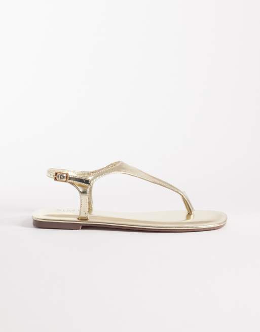 Simmi London - Perry - Sandali infradito color oro