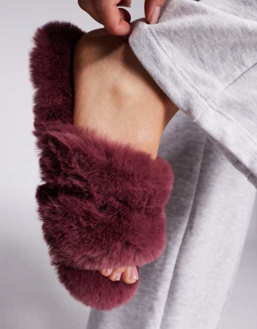 SIMMI London - Polar - Chaussons duveteux - Bordeaux, 4 de 4