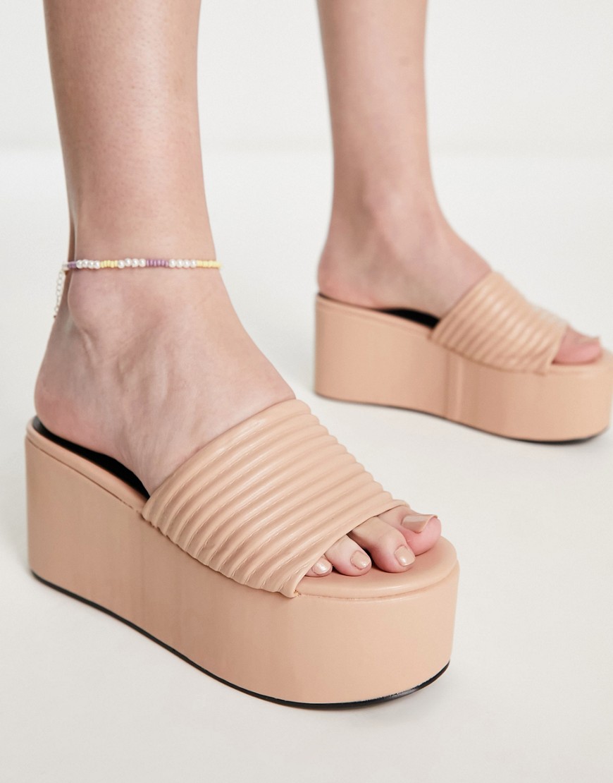 Simmi London saanvi flatform sandals in beige-Neutral