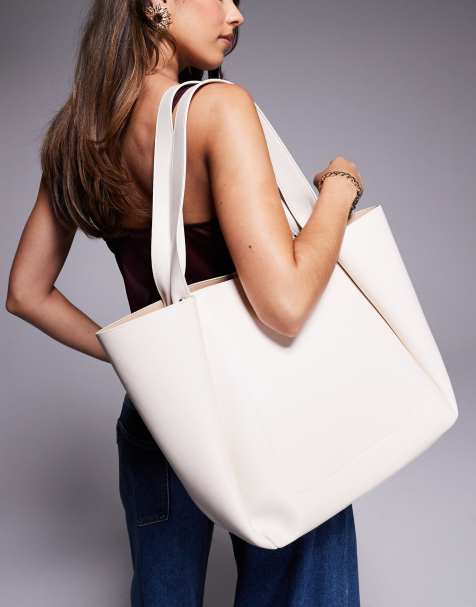Simmi London Sally large tan tote bag in tan - view 1