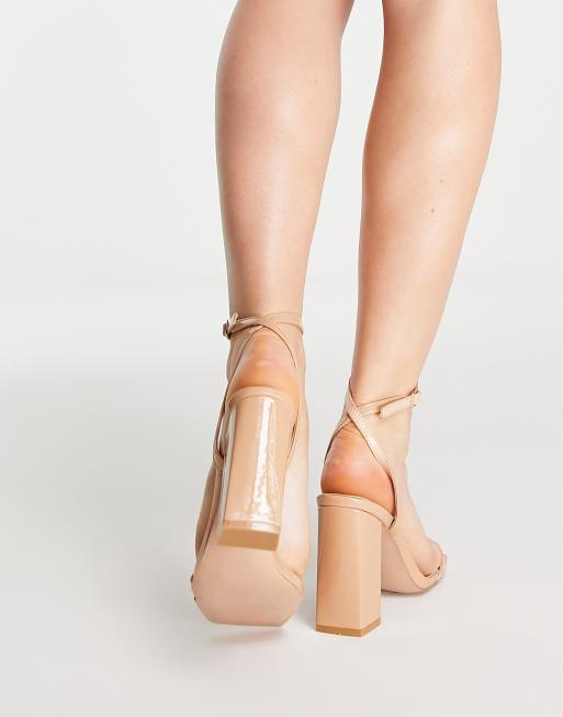 Sandales talon carré camel deals