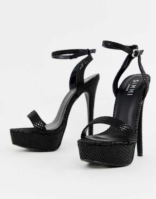 Simmi london scandal platform heeled sale sandals