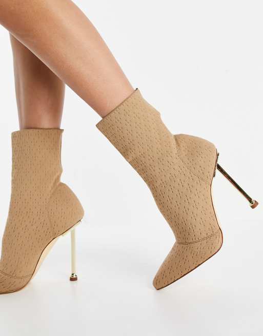 beige sock boots