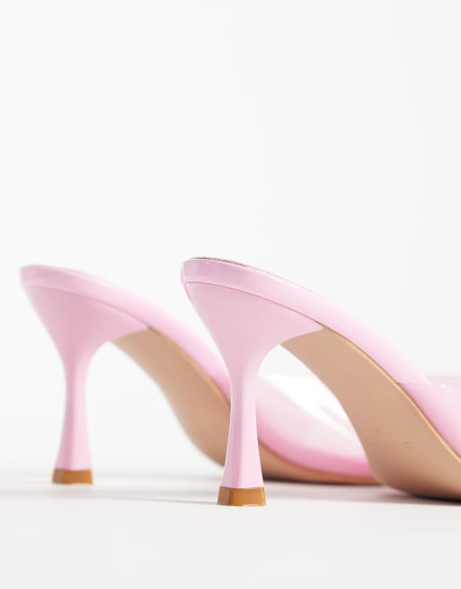 Simmi London – Shona – Mules in Rosa mit Absatz, 4 von 4