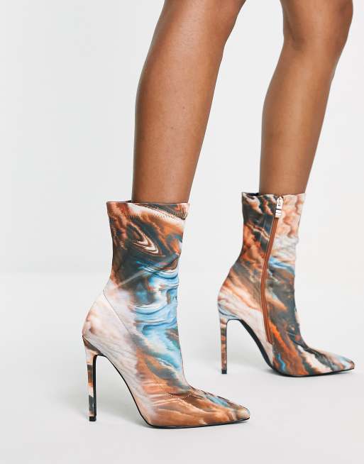 Simmi London - Sock boots met naaldhak in meerdere kleuren , 3 van 4