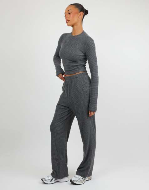 Simmi London soft stripe co ord set in grey - view 1