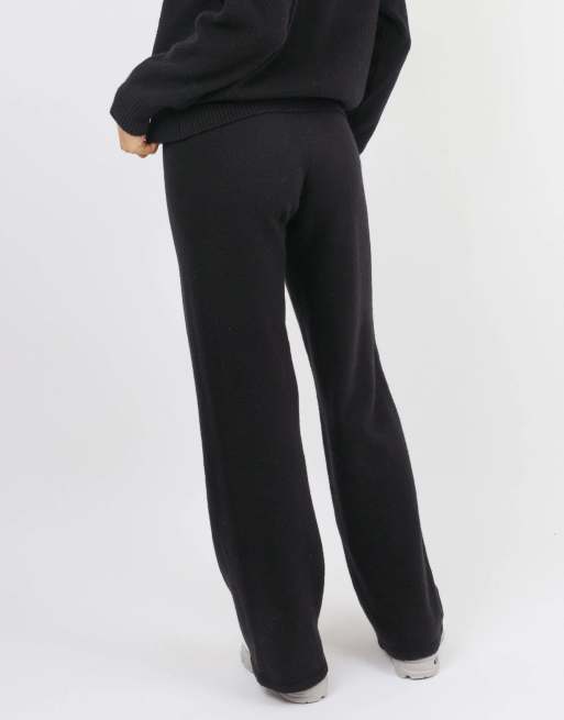 Simmi London Soft touch wide leg trouser in black, 3 of 4