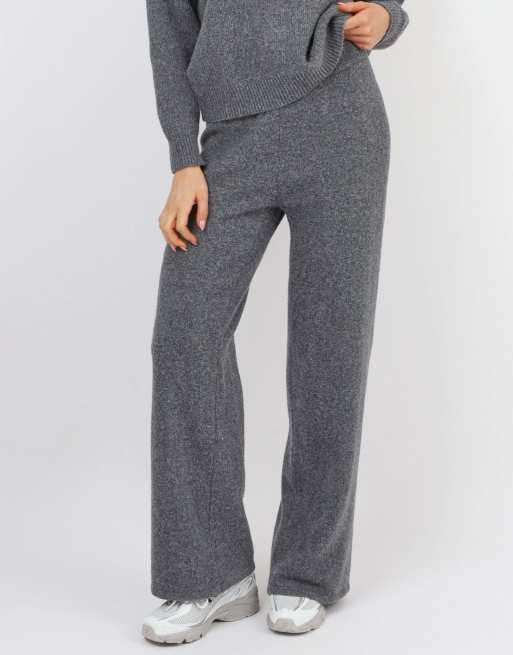 Simmi London Soft touch wide leg trouser in grey, 2 of 4