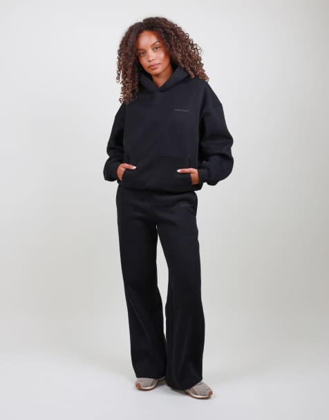 Simmi London Straight leg joggers in black - view 1