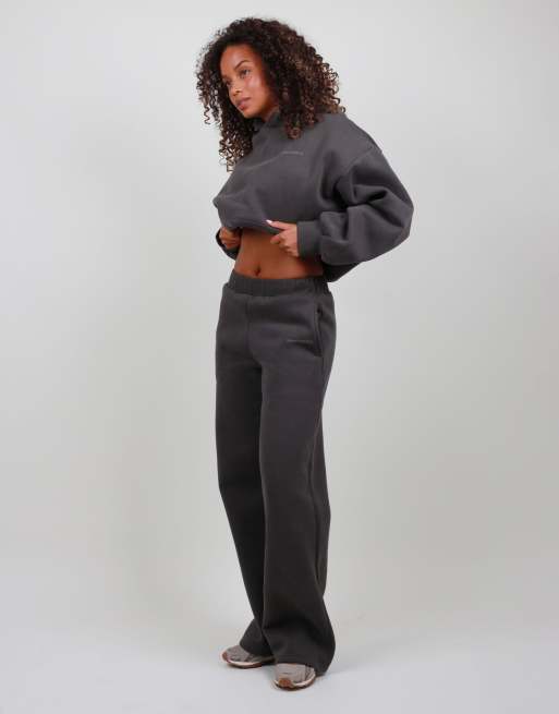 Simmi London Straight leg joggers in grey, 3 of 5