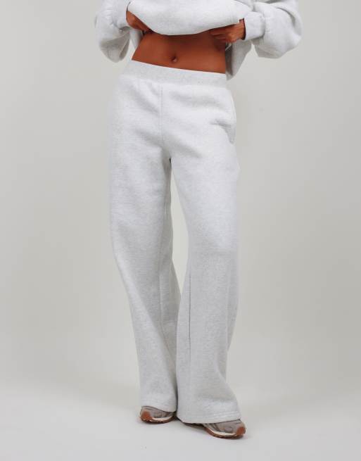 Simmi London Straight leg joggers in light grey marl, 3 of 5