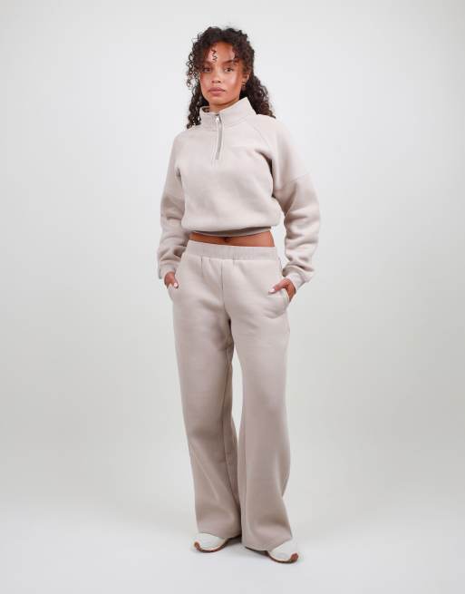 Simmi London Straight leg joggers in stone, 6 of 6