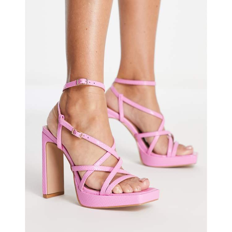 Baby pink barely 2025 there heels