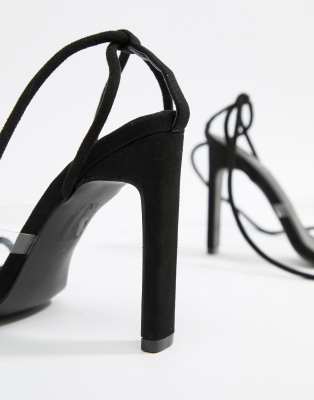 simmi london myra snake block heeled sandals
