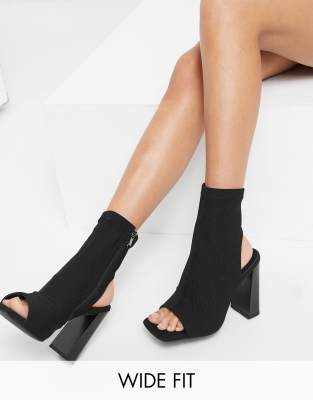 peep toes noir