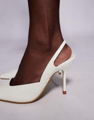 Simmi Wide Fit Simmi London Wide Fit Darcia Pointed Slingback Heeled Shoes