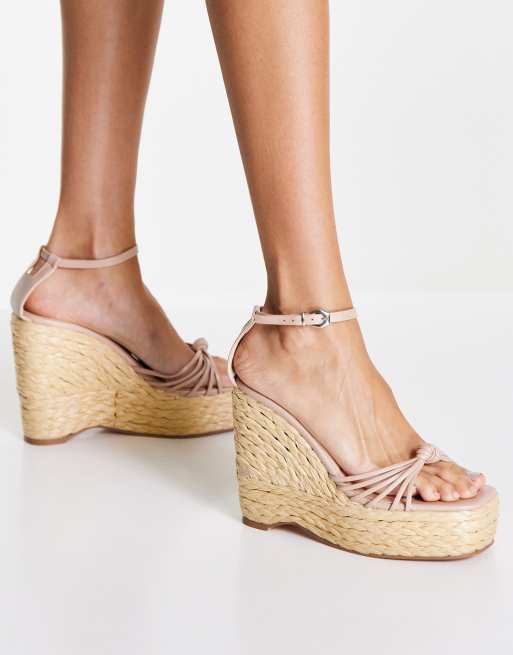 Skinny hot sale wedge heels