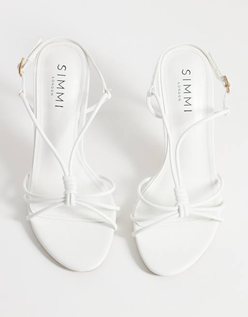 SIMMI London Wide Fit - Sandales à talon et brides - Blanc, 3 de 4