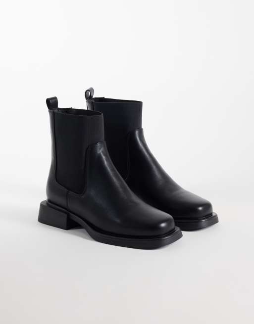 Simmi London Wide Fit Schlupf-Stiefeletten in Schwarz, 3 von 4