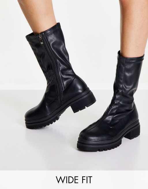 Simmi london black chunky sock cheap boots