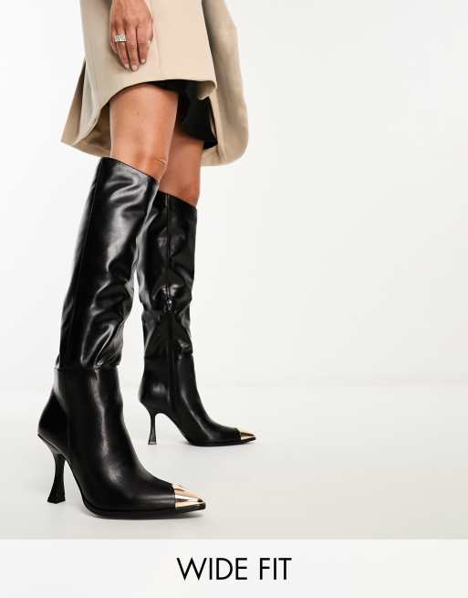 Open toe best sale tall boots