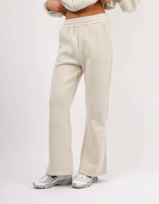 Simmi London X mia khan maddie essentials flared joggers in lt beige, 2 of 4