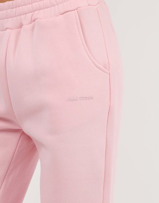 Simmi London X mia khan maddie essentials flared joggers in pink, 4 of 4