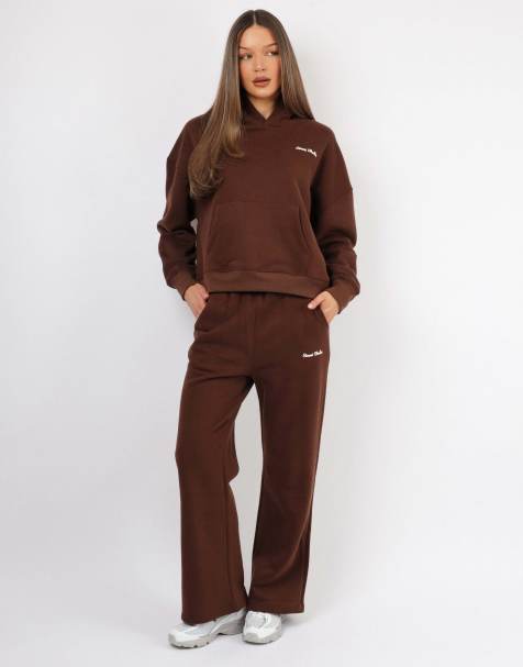 Simmi London X mia khan printed tracksuit set in brown - view 1