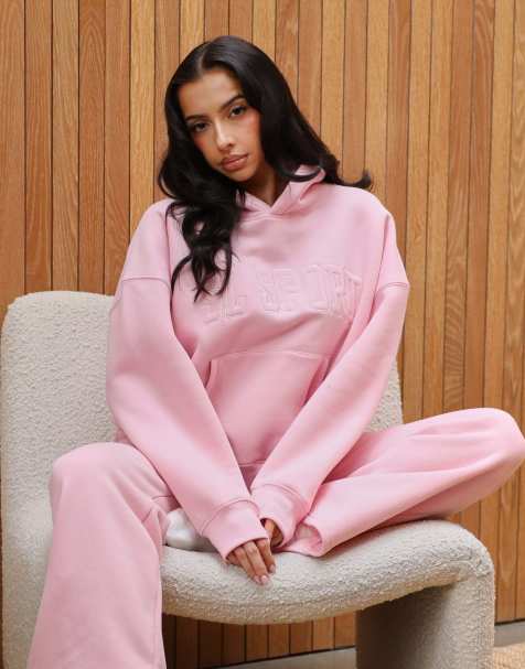 Simmi London X mia khan sport hoodie in pink - view 1