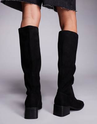 Simmi Shoes Simmi London Xander Smart Knee Boots In Black
