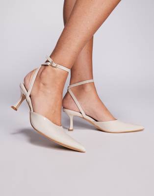  Amalfi stone kitten heels in stone