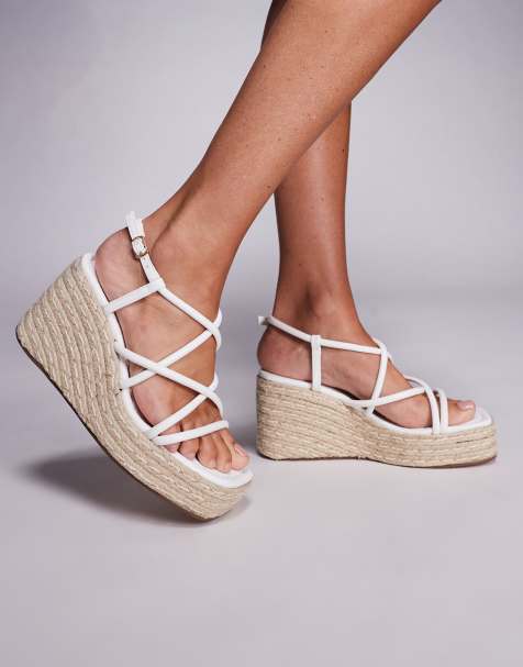 SIMMI Shoes Belise wedge heels in white - view 1