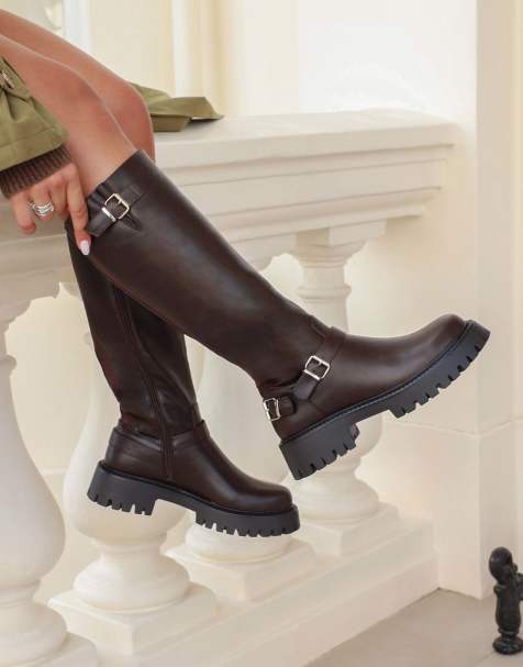 SIMMI Shoes Cayman high boots in brown - view 1