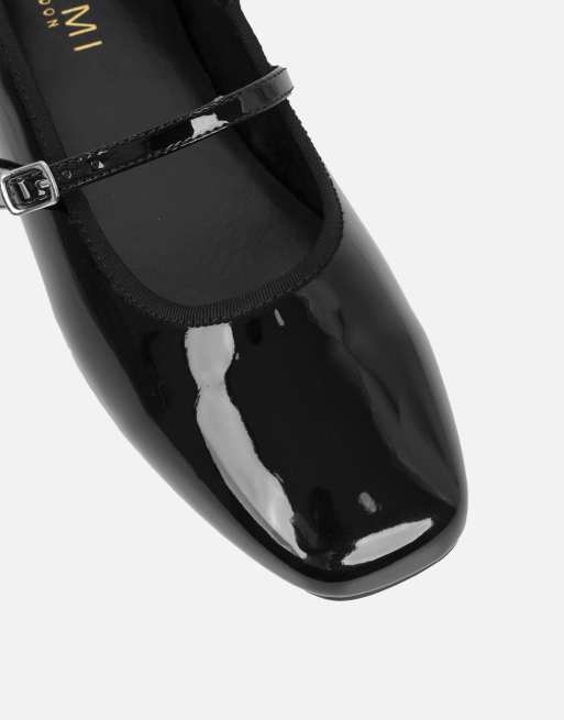 SIMMI Shoes Diana ballet flats in black patent, 4 of 4