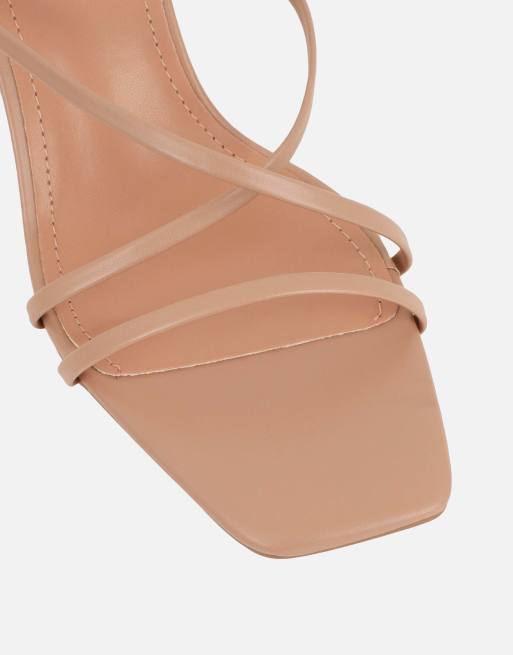 SIMMI Shoes Elena strappy mules in beige, 3 of 4