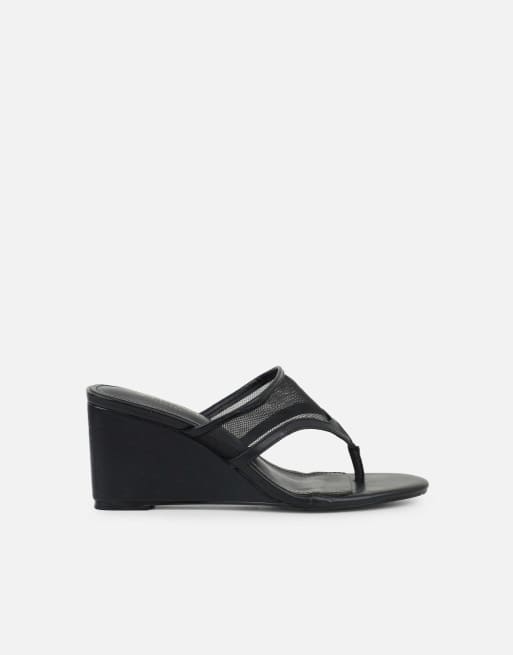 SIMMI Shoes Elsie mules in black mesh, 2 of 4