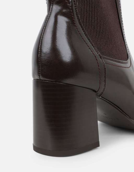 SIMMI Shoes Emberline elastic detail ankle boots in brown, 3 of 4