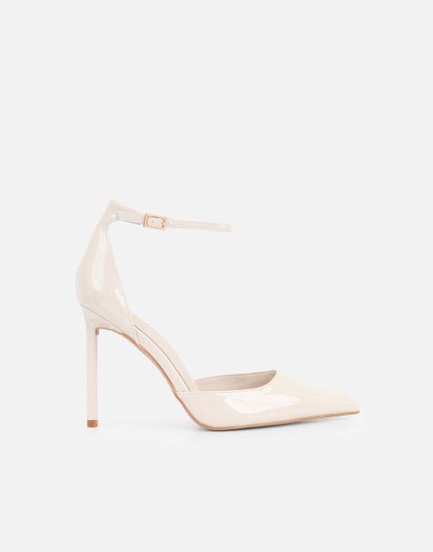 SIMMI Shoes Erika patent court shoes in stone patent - view 1